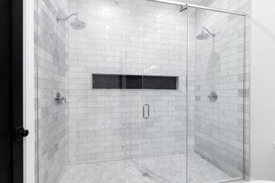 Glass Shower Bathtub Combo